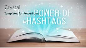  Presentation with power media - Presentation theme having open-book-with-the-power background and a sky blue colored foreground