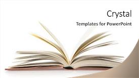  Presentation with flip book - Amazing PPT layouts having open book backdrop and a white colored foreground