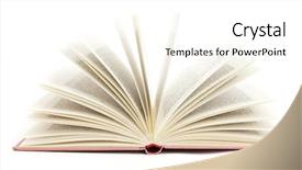  Presentation with open book - Colorful PPT layouts enhanced with open book backdrop and a white colored foreground