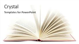  Presentation with book opening - Colorful PPT layouts enhanced with open book backdrop and a white colored foreground