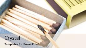  Presentation with an open gift box - Theme featuring open box of matches background and a lemonade colored foreground