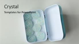  Presentation with mint - PPT theme with open box with hard mint background and a  colored foreground