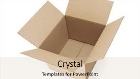  Presentation with box - Presentation theme enhanced with open box background and a soft green colored foreground