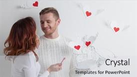  Presentation with cage - Amazing PPT layouts having open cage with winged heart backdrop and a light gray colored foreground