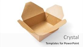  Presentation with an open gift box - Beautiful theme featuring open-cardboard-box-on-white backdrop and a white colored foreground