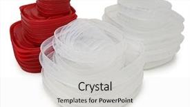  Presentation with food red - Beautiful presentation design featuring open clear and red leftover backdrop and a light gray colored foreground