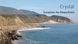  Presentation with pacific - Presentation theme enhanced with open-coastline-and-pacific-coast background and a light blue colored foreground