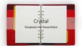  Presentation with diary - Slides featuring stressed businessman carrying large key against door opening showing blue sky background and a light blue colored foreground