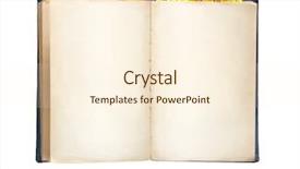  Presentation with old book - Theme consisting of open diary - old book object isolated background and a cream colored foreground