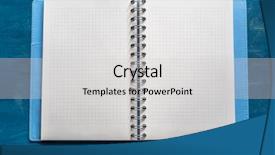  Presentation with open book page - Theme having open diary book background and a light gray colored foreground