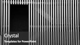  Presentation with open door policy health care - Theme consisting of open door and grill wall background and a dark gray colored foreground