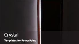  Presentation with open door - Presentation theme consisting of open door with bright light background and a dark gray colored foreground