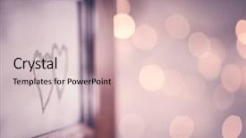  Presentation with true love - Beautiful PPT theme featuring open doors to love two backdrop and a lemonade colored foreground