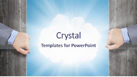  Presentation with how to add moving curtains to a - Slide set enhanced with open doors windows - close up of hand moving background and a sky blue colored foreground