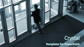  Presentation with windows doors - Beautiful theme featuring open doors windows - light backdrop and a tawny brown colored foreground