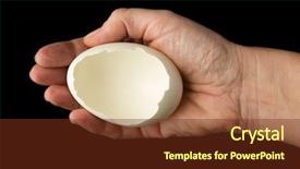  Presentation with hand holding colorful brain sketch - Cool new presentation theme with open egg - you can photoshop backdrop and a tawny brown colored foreground