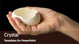  Presentation with hand holding colorful brain sketch - Theme consisting of open egg - you can photoshop background and a tawny brown colored foreground