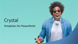  Presentation with music central america - Amazing slide set having open eyes screaming excited winner backdrop and a  colored foreground