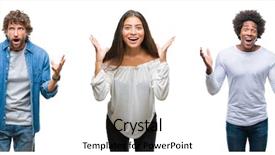  Presentation with american indian - Audience pleasing PPT layouts consisting of open eyes screaming excited winner backdrop and a light gray colored foreground