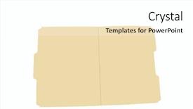  Presentation with file folder - Cool new slides with open file folder isolated backdrop and a white colored foreground