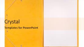  Presentation with file folder - Cool new presentation theme with open folder backdrop and a yellow colored foreground