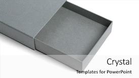  Presentation with an open gift box - Audience pleasing PPT theme consisting of open gift box on white backdrop and a white colored foreground
