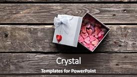  Presentation with old wood - Beautiful PPT layouts featuring open gift box with lots backdrop and a dark gray colored foreground