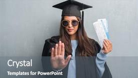  Presentation with open bible over grunge sandstone - Beautiful slide deck featuring open hand doing stop sign backdrop and a  colored foreground