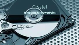  Presentation with high quality - Slide set with open-hdd-drive-high-quality background and a ocean colored foreground