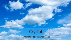  Presentation with plain clear navy blue blue and white cloudy - Beautiful PPT theme featuring open heaven - beautiful blue sky and white backdrop and a light blue colored foreground