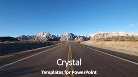  Presentation with nevada - Colorful slides enhanced with open highway leading to frost backdrop and a dark gray colored foreground