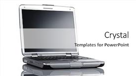  Presentation with desk - Slides featuring open-laptop-on-a-desk background and a white colored foreground
