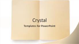  Presentation with file folder - Cool new PPT theme with open manila folder casting shadow backdrop and a lemonade colored foreground