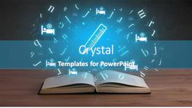  Presentation with medical book - Presentation theme with open-medical-book-with-health background and a teal colored foreground