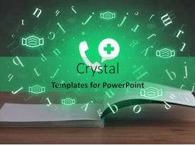 Powerpoint Graphics/animation Open Medical Book With Health Icons Above PPT Template ...