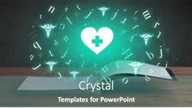  Presentation with medical book - Slides having open-medical-book-with-health background and a teal colored foreground