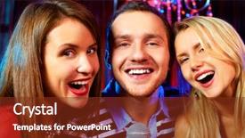  Presentation with microphone - Beautiful presentation featuring open mic - portrait of happy freinds singing backdrop and a tawny brown colored foreground