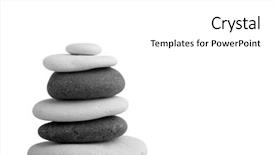  Presentation with grey rocks - Audience pleasing slide deck consisting of open minds - white and grey rocks backdrop and a white colored foreground