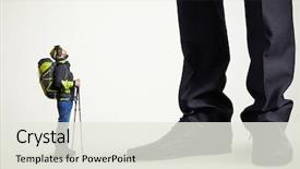  Presentation with hiking - Beautiful slide deck featuring open mouth at big boss backdrop and a  colored foreground