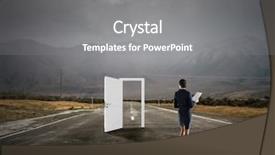 Presentation with media - PPT theme enhanced with open new doors and opportunities background and a gray colored foreground