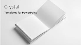  Presentation with notebook design - PPT theme featuring open-notebook-on-white-background background and a  colored foreground