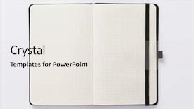  Presentation with open book - Amazing PPT layouts having open notebook or book backdrop and a sky blue colored foreground