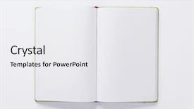  Presentation with open book - PPT layouts with open notebook or book background and a white colored foreground