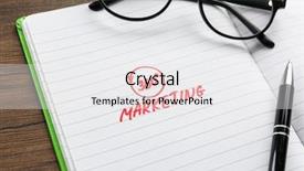  Presentation with marketing - Amazing PPT theme having open notebook with text 360 backdrop and a white colored foreground