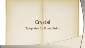  Presentation with blank old book - Colorful PPT theme enhanced with open old blank book isolated backdrop and a lemonade colored foreground