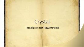  Presentation with blank old book - Colorful presentation enhanced with open old blank book isolated backdrop and a blonde colored foreground