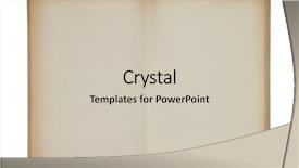  Presentation with blank old book - Slide set featuring open old blank book background and a soft green colored foreground