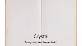  Presentation with blank old book - Audience pleasing theme consisting of open old blank book backdrop and a light gray colored foreground