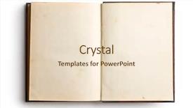  Presentation with old book - Slides enhanced with open old book on white background and a lemonade colored foreground