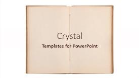  Presentation with blank old book - Theme enhanced with open-old-book-with-blank background and a  colored foreground